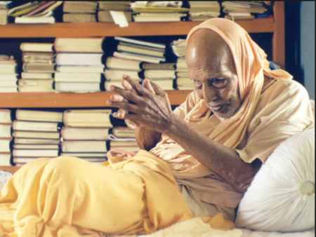 Srimad Bhakti Promode Puri Goswami Maharaj fondatore della Sri Gopinath Gaudiya Math Vrindavan AD 1898 - 1999